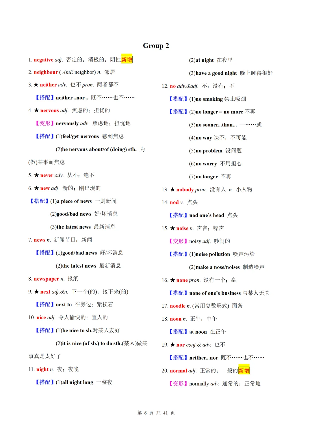 26中考英语备考:20天搞定中考必背1600词(二) 第6张