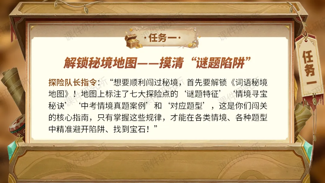 【中考情境复习】词语专题:夺宝奇兵·词语秘境大冒险(课件+教案+学案) | 自营系列 第5张