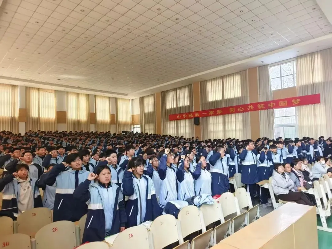 决战中考,为梦想而战!冠县清泉街道办事处中学2023级中考誓师大会 第10张