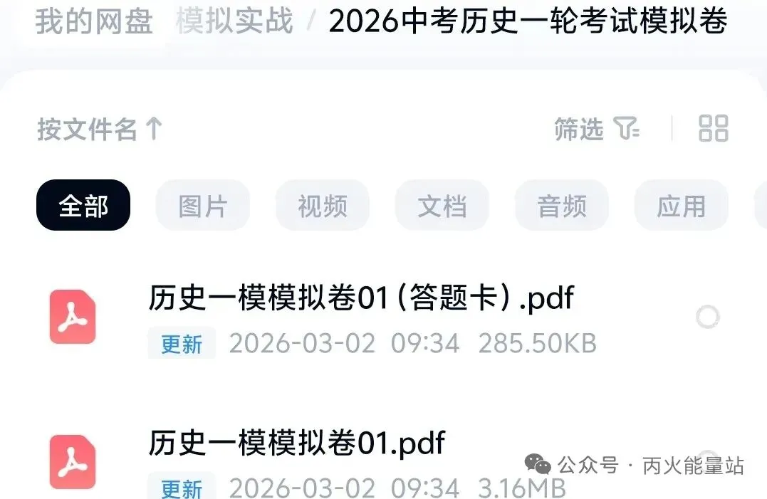 2026年中考历史一轮考试模拟卷 第5张