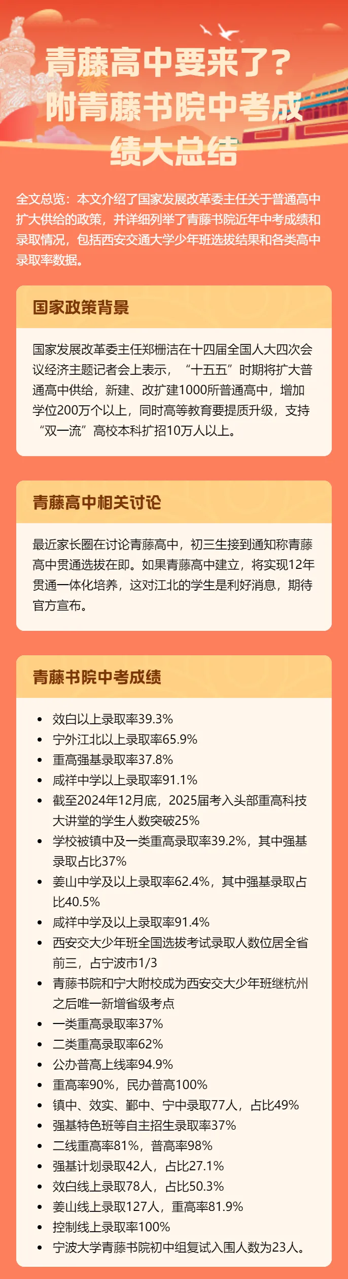 青藤高中要来了?附青藤书院中考成绩大总结 第1张