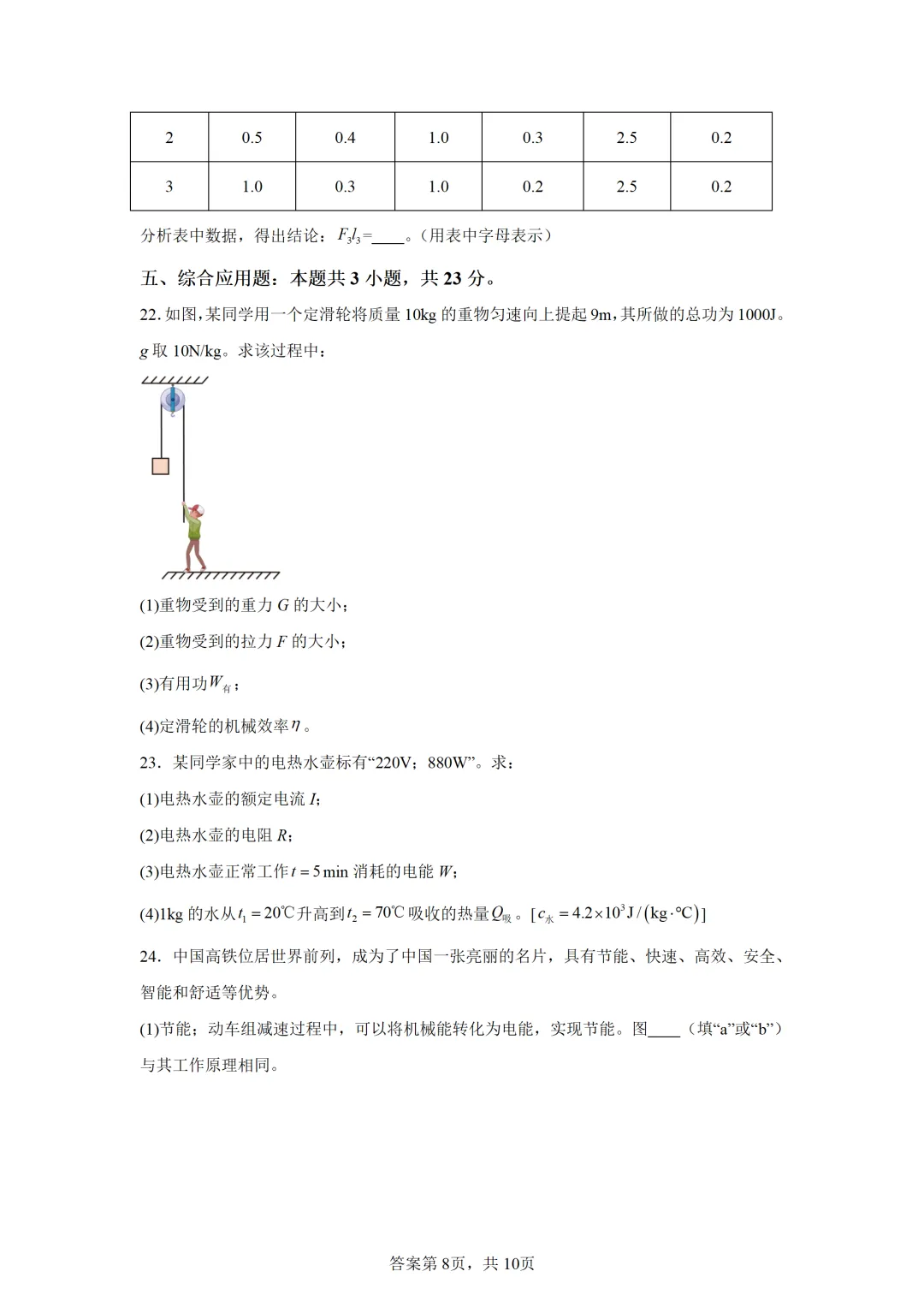 辽宁省2025年中考物理试卷(免费领) 第8张