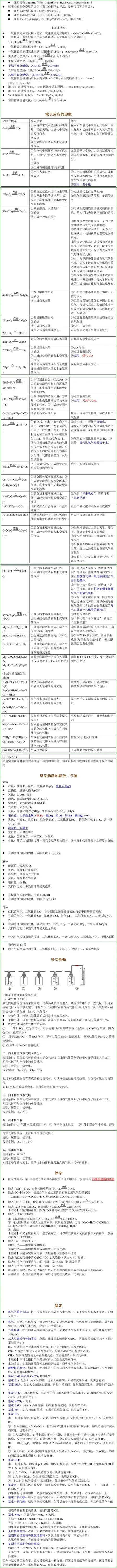 中考化学知识点详细版 第10张