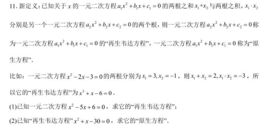 中考数学 I 新定义问题练习 第3张