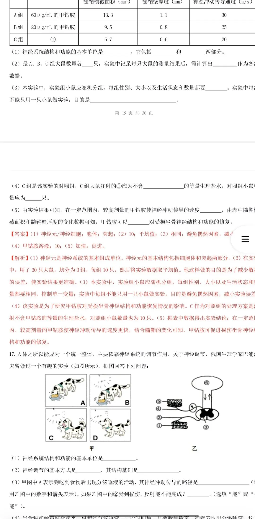 2026年中考生物:一轮复习讲义+专项训练+综合检测64个专题含答案详解(全国通用)完整word版文档可下载打印 第33张