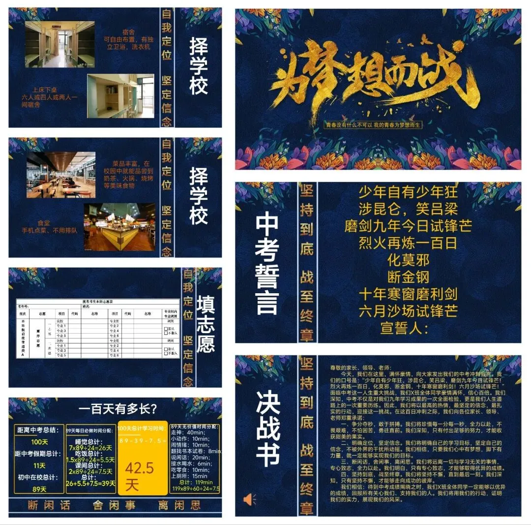 为梦想而战(中考誓师大会主题班会 第3张