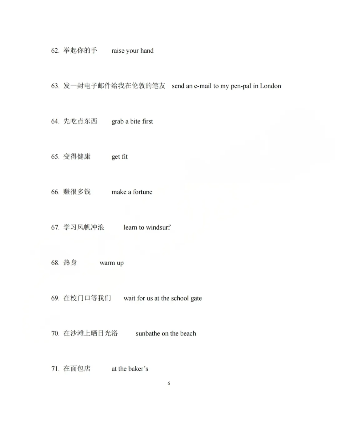 上外附中英语中考衔接语法、词形转换、句型转换、初中英语词组综合汇编 第12张