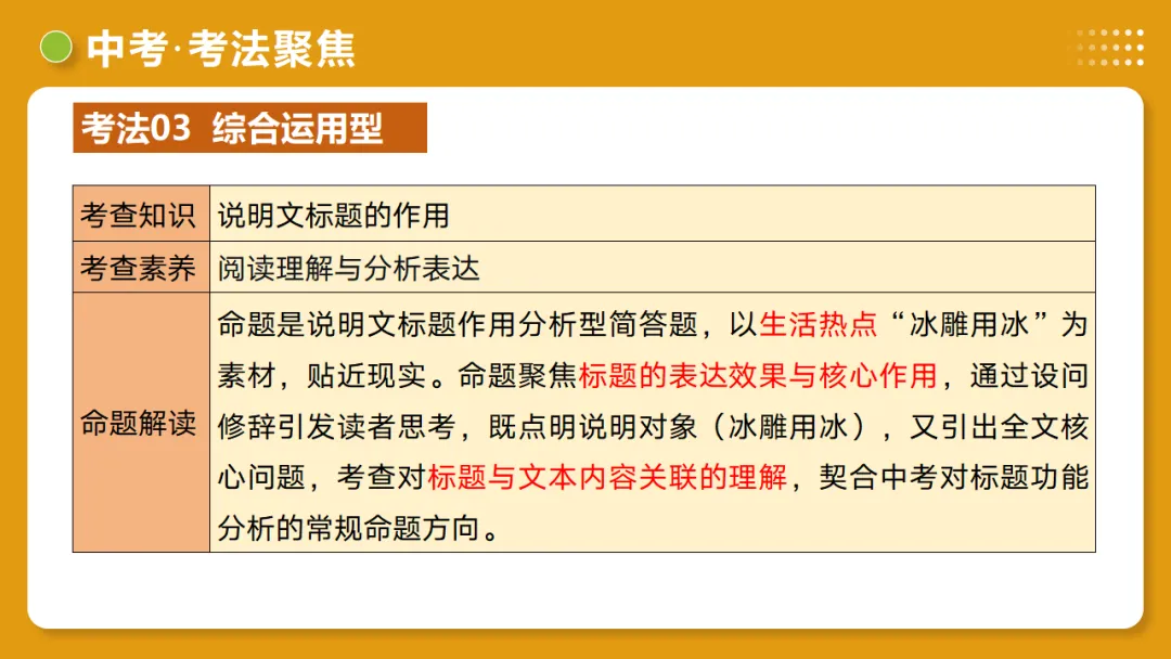 2026年中考语文复习说明文阅读第1讲《说明对象及特征》讲练测 第42张