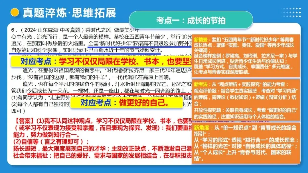 2026年中考道德与法治一轮复习 课时17 成长的节拍 青春时光(复习课件) 第48张