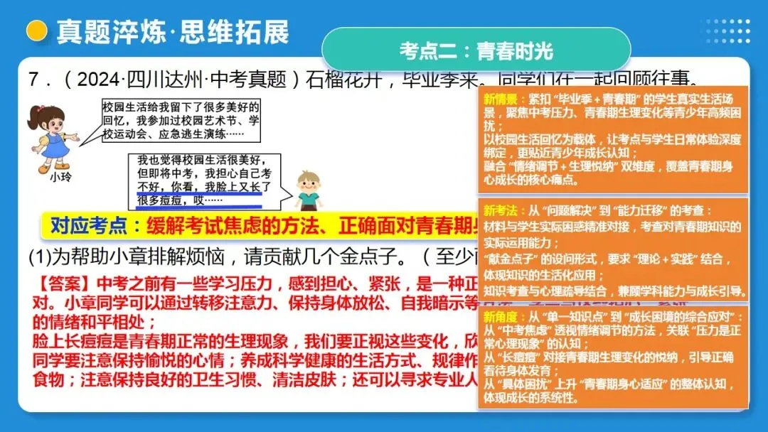 2026年中考道德与法治一轮复习 课时17 成长的节拍 青春时光(复习课件) 第49张