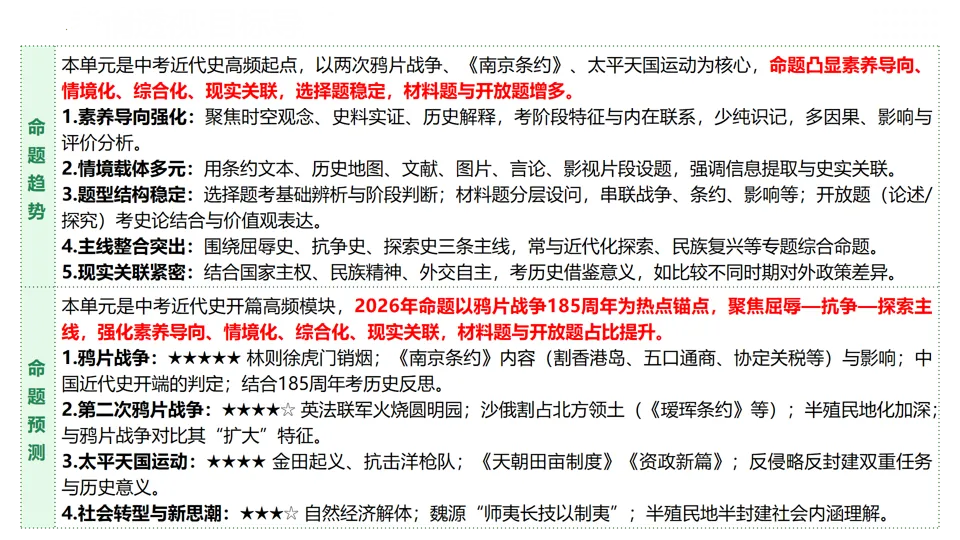 【中考复习】|专题08:中国开始沦为半殖民地半封建社会 第5张