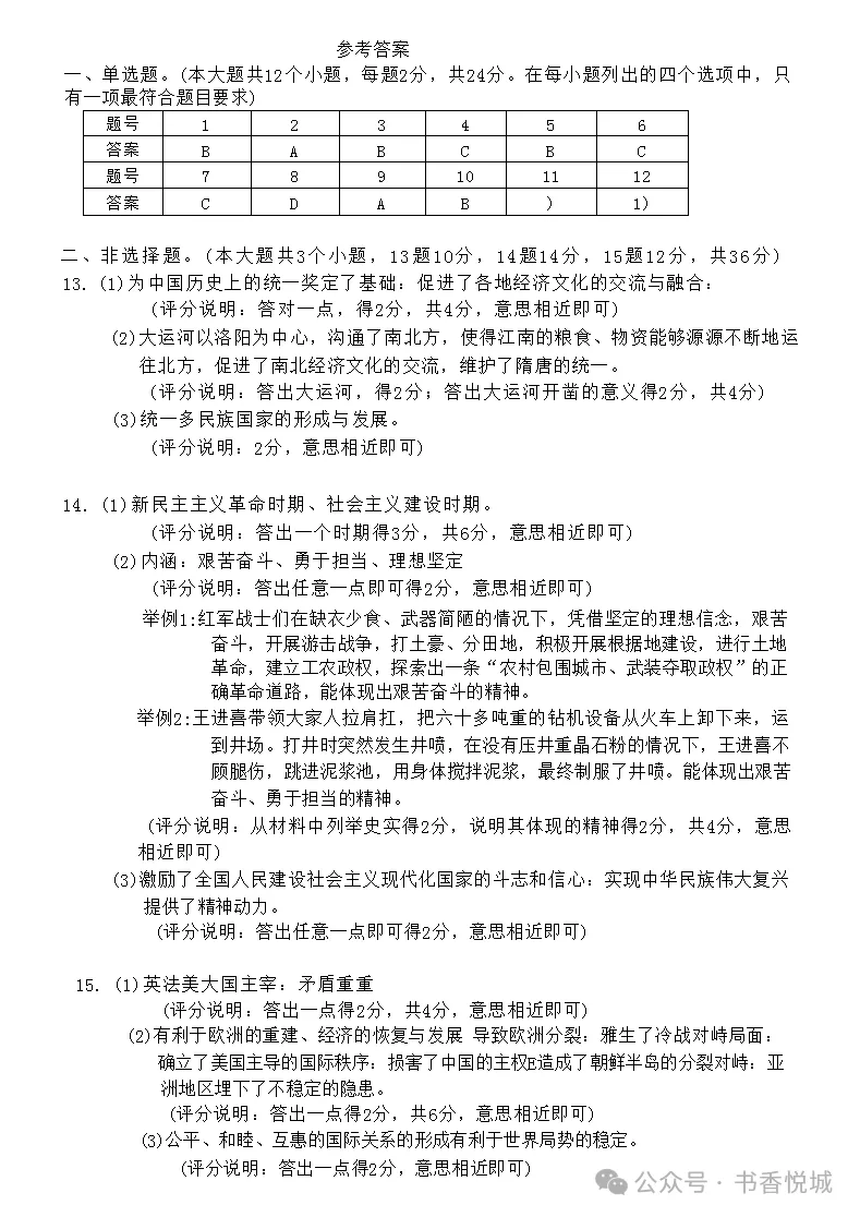 【2025 中考模拟】3月石家庄新华区初三质检考试全科试卷(含答案) 第52张
