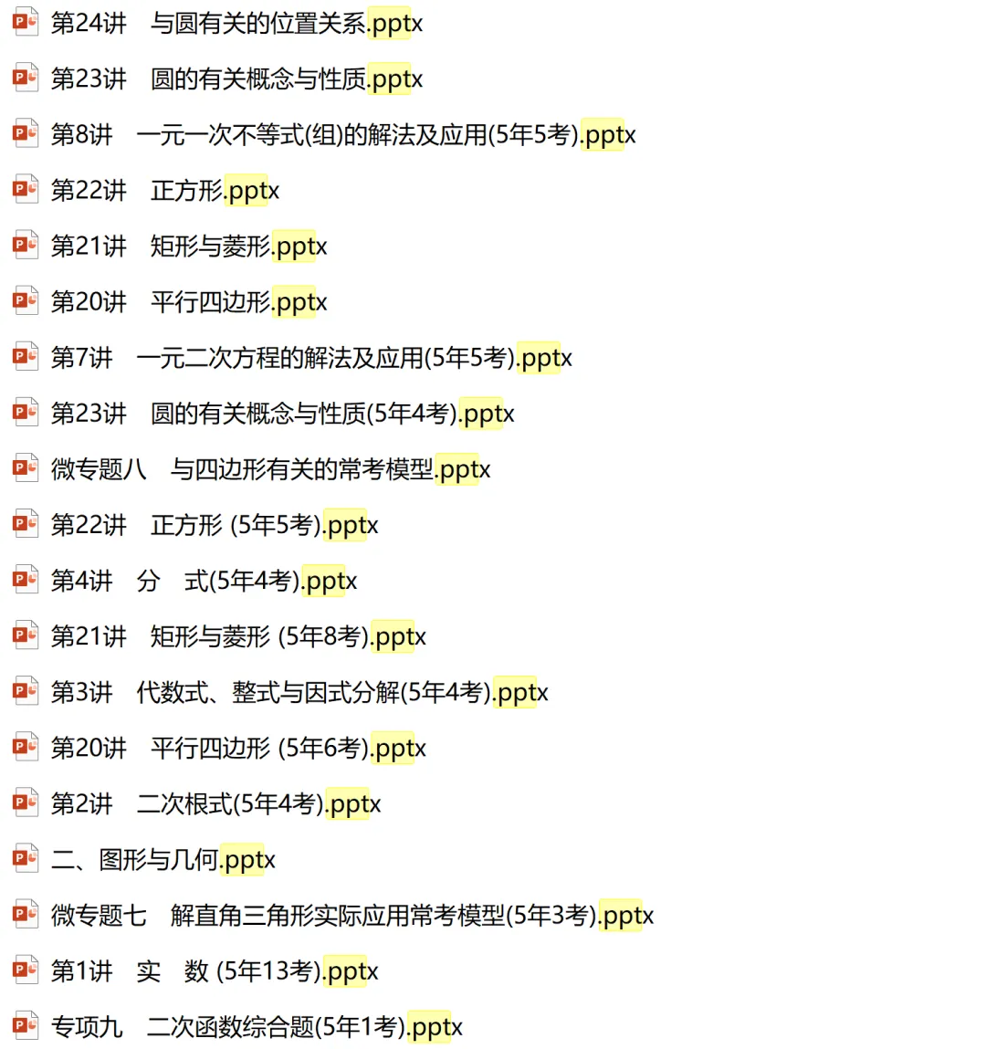 2026版导与练中考总复习数学配套ppt课件(共80+份ppt文件) 第10张