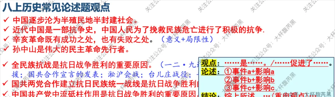 26中考复习|八上历史专题复习课件 重要表格梳理 第10张