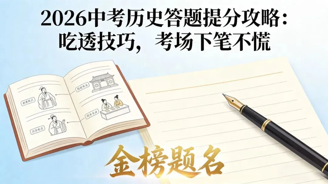 2026中考历史答题提分攻略:吃透技巧,考场下笔不慌 第1张