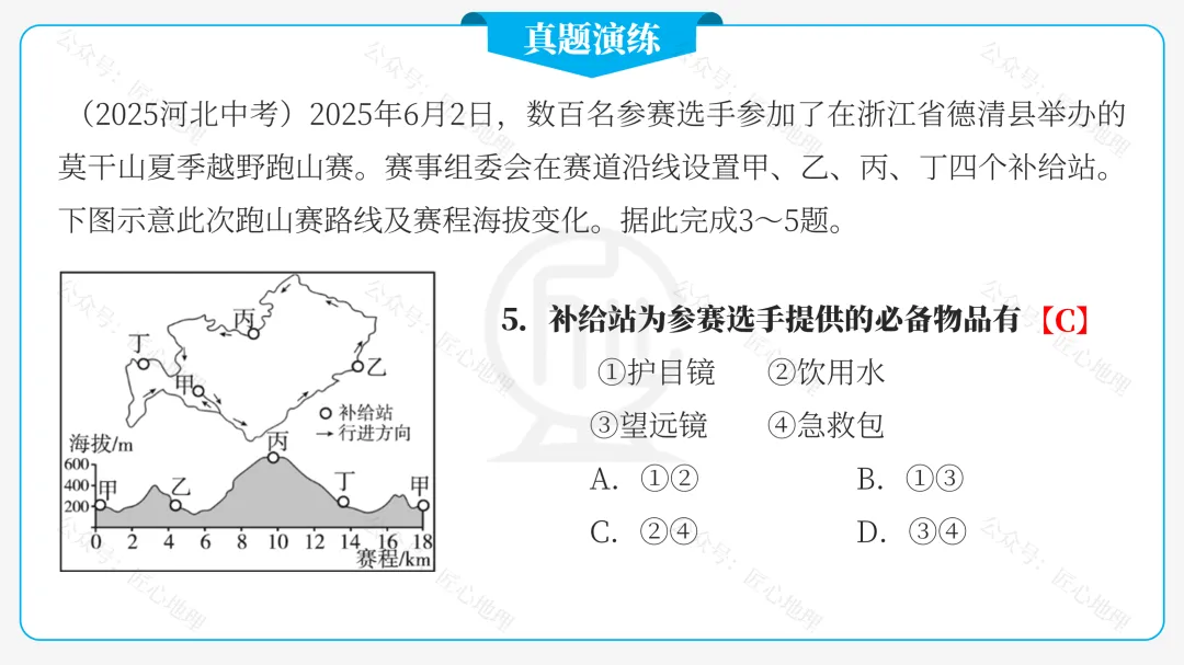 新教材 | 中考一轮复习·地形图的判读(课件+导学单+练习题) 第40张