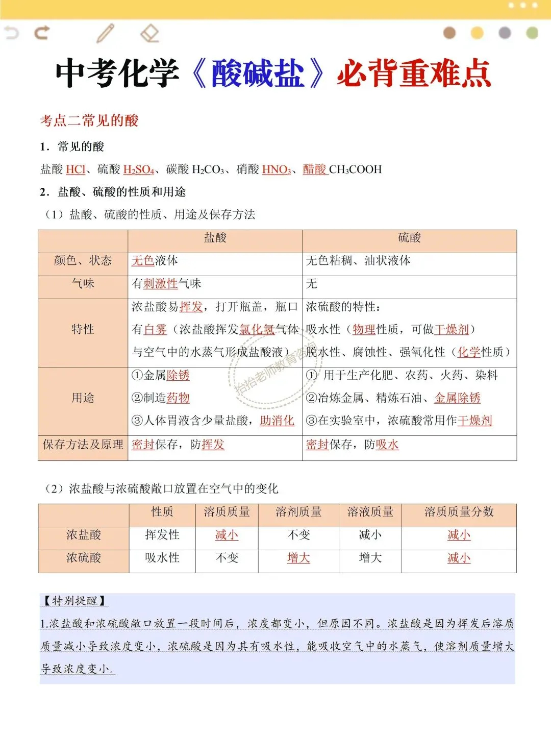 中考化学最难的酸碱盐必背重难点 第4张