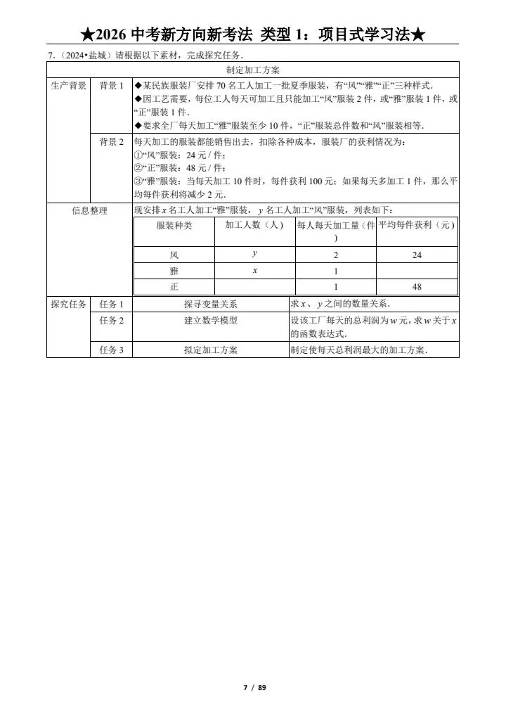 【中考备考】中考数学|新方向|新考法|新定义|《9大题型+125题》含答案解析,完整电子版可打印 第16张
