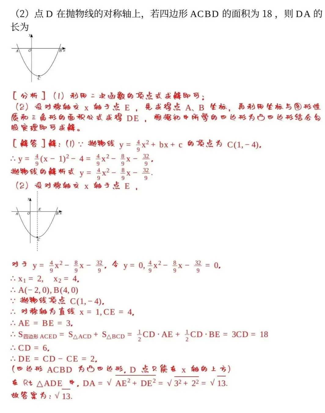 中考数学:二次函数8大题型‍,整理全了! 第7张