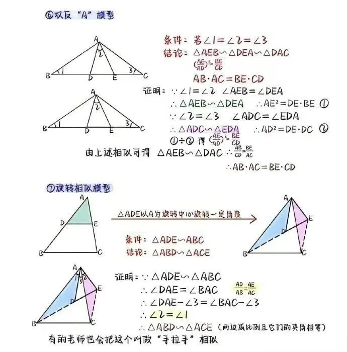 中考数学:16个相似模型 第4张