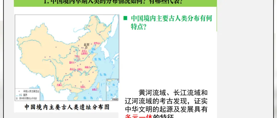 中考历史一轮复习课件 中古史 第一单元 史前时期 中国境内早期人类和文明的起源 第9张