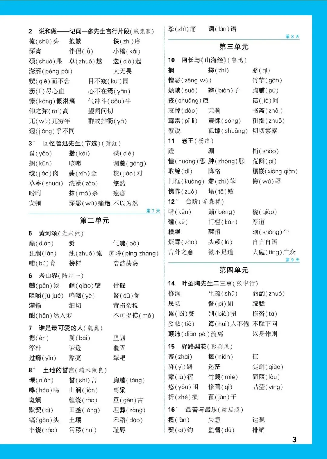 中考语文必背知识点 第4张