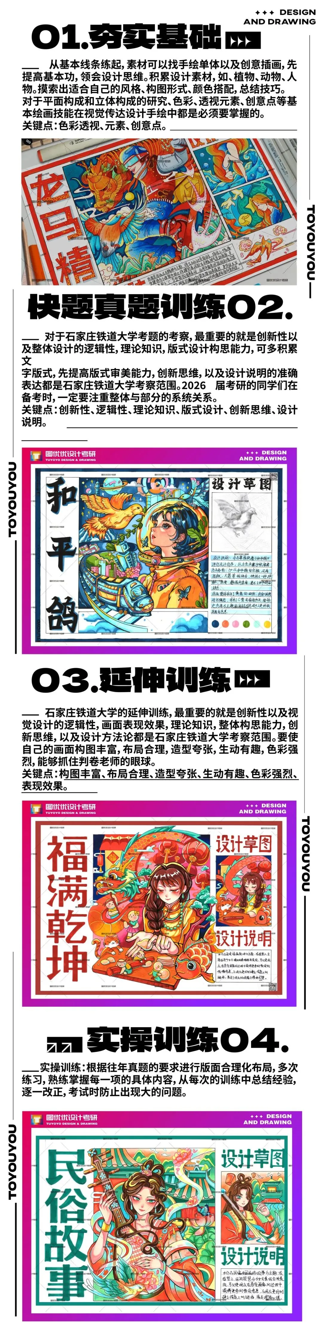 【图优优·真题解析】超详细!2026年石家庄铁道大学视觉传达手绘解析,为你点亮指路明灯,不容错过! 第18张