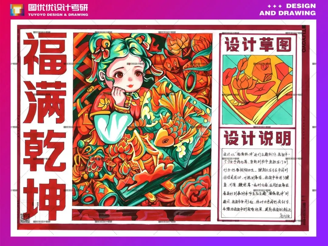 【图优优·真题解析】超详细!2026年石家庄铁道大学视觉传达手绘解析,为你点亮指路明灯,不容错过! 第58张