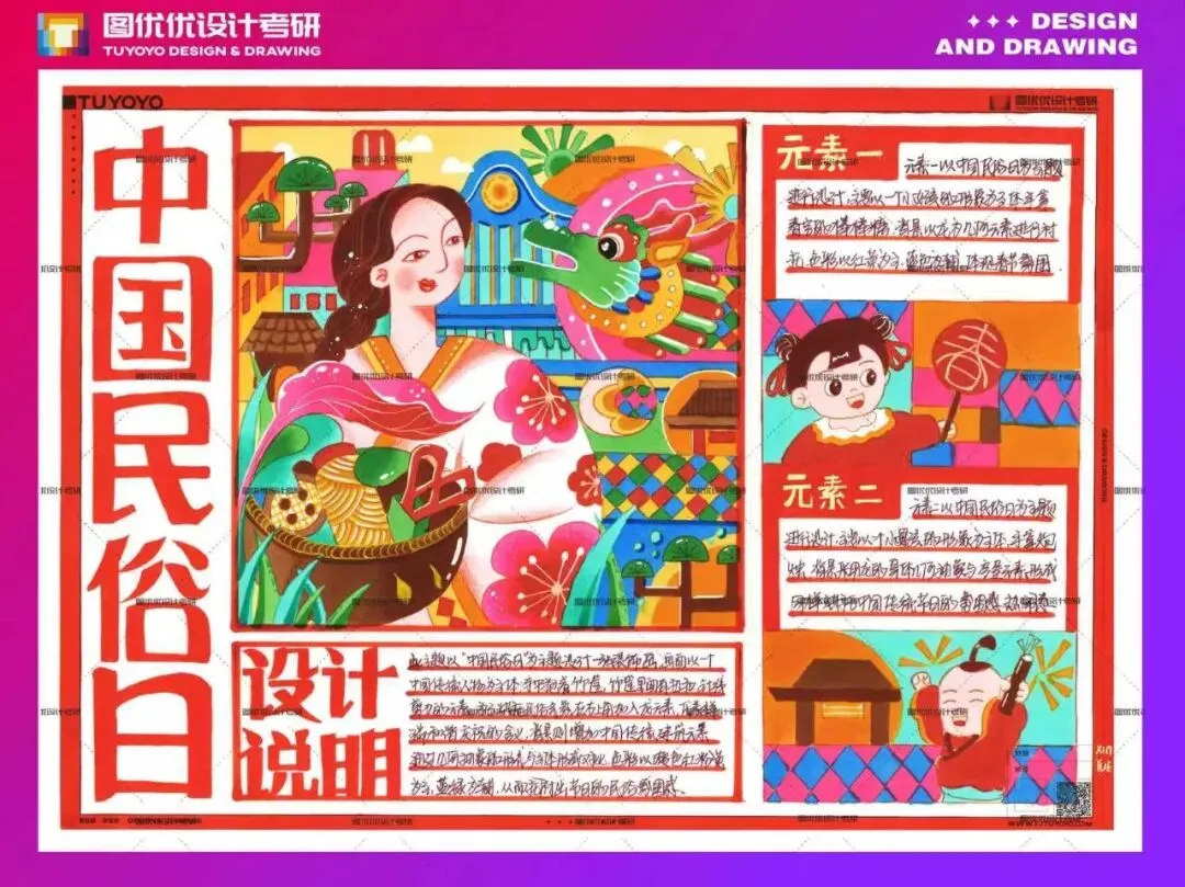 【图优优·真题解析】超详细!2026年石家庄铁道大学视觉传达手绘解析,为你点亮指路明灯,不容错过! 第62张