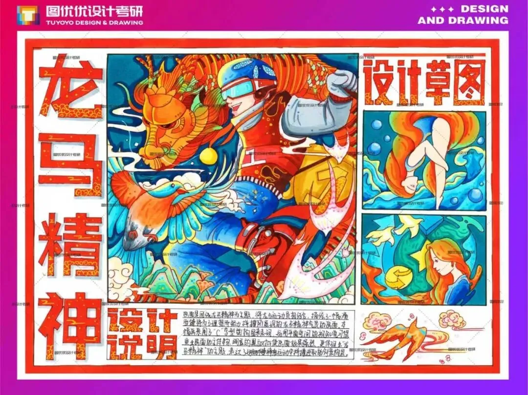 【图优优·真题解析】超详细!2026年石家庄铁道大学视觉传达手绘解析,为你点亮指路明灯,不容错过! 第65张