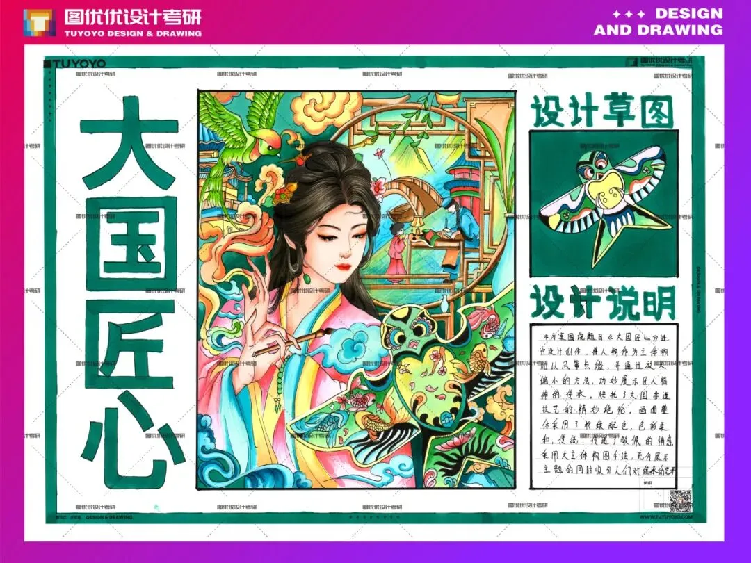 【图优优·真题解析】超详细!2026年石家庄铁道大学视觉传达手绘解析,为你点亮指路明灯,不容错过! 第72张