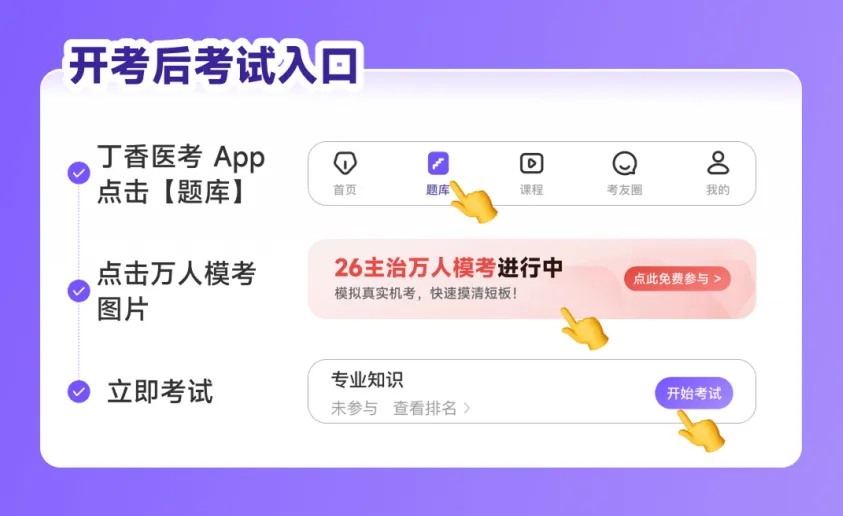 【万人模考】考前最后一次!内外妇儿全科主治考生快来参加>> 第1张