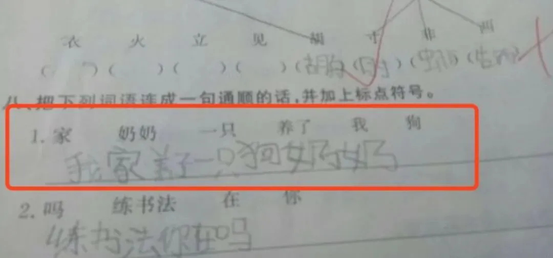 小学生0分试卷遭曝光,给我头笑掉了哈哈哈哈哈哈哈哈 第22张