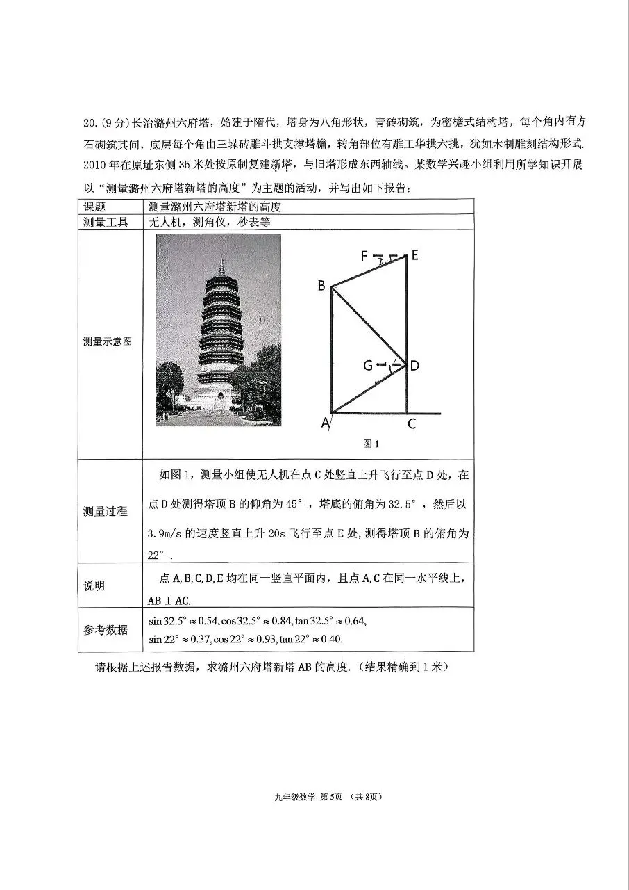 【数学】2026年初中学业水平考试第一次模拟测试题(卷)+答案 第5张
