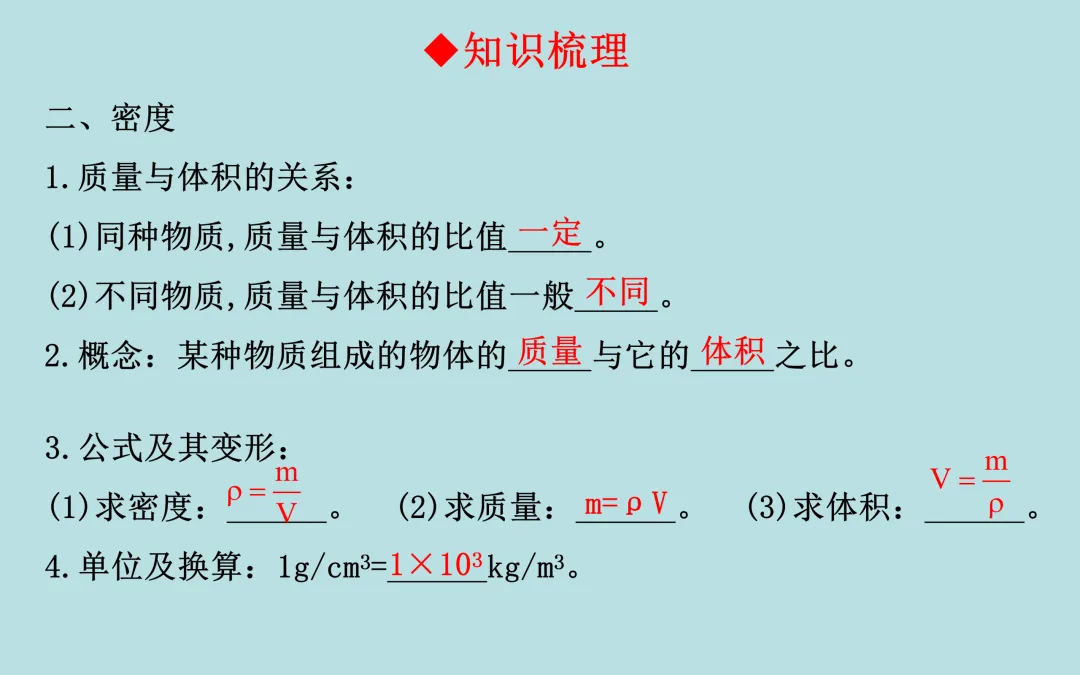 中考复习——第六章《质量与密度》课件分享 第6张