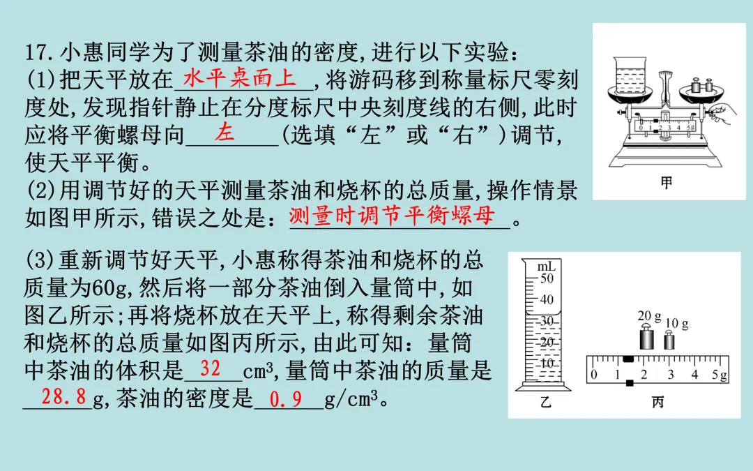 中考复习——第六章《质量与密度》课件分享 第32张