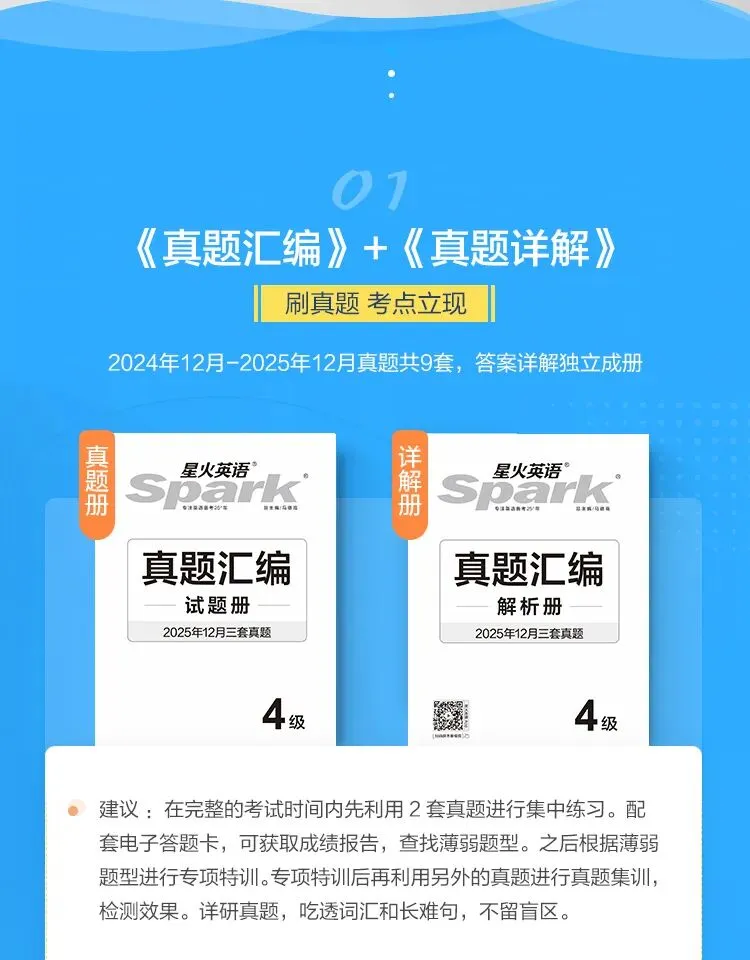 26年6月四六级备考!星火全套备考书,真题+专项+词汇一站式通关! 第8张