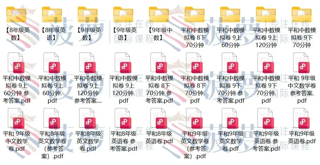 免费领取:领科/光剑/世外/平和入学真题测试卷合集! 第34张