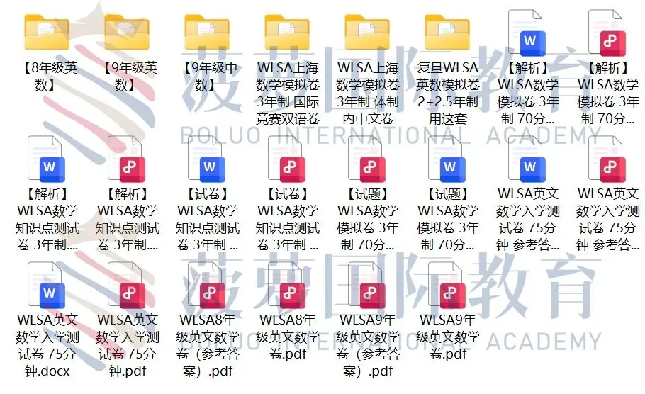 免费领取:领科/光剑/世外/平和入学真题测试卷合集! 第40张