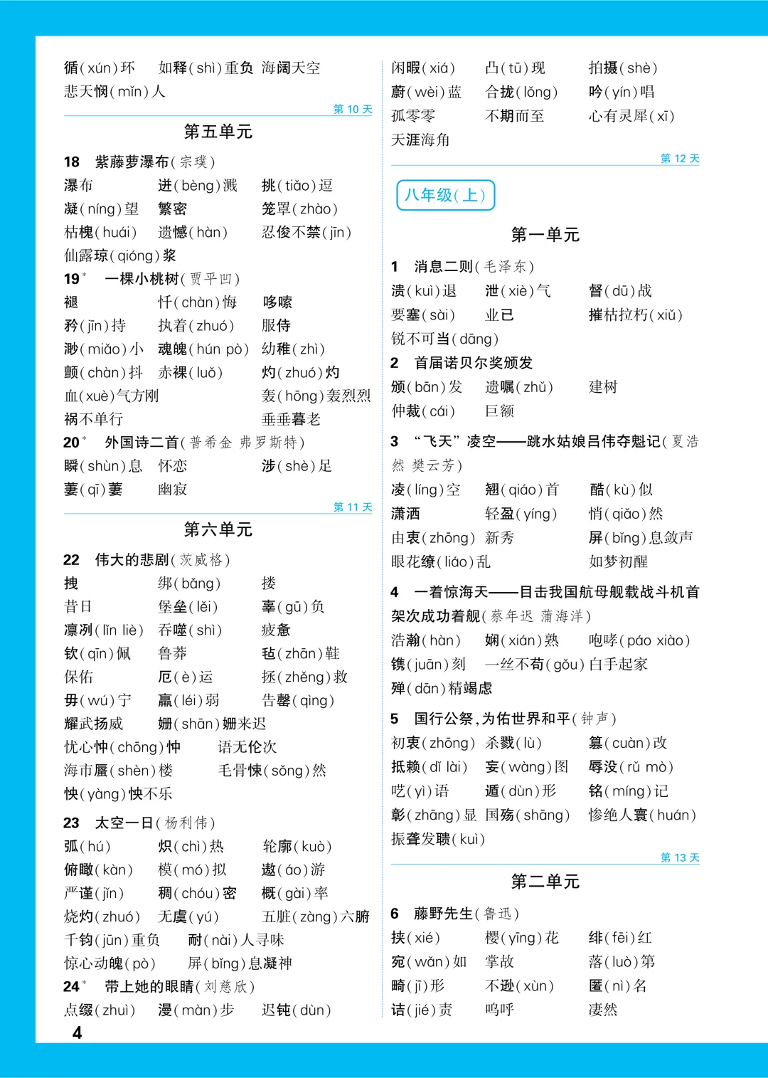 中考知识记背一本通 第5张