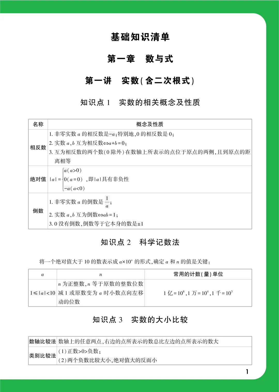 中考知识记背一本通 第34张
