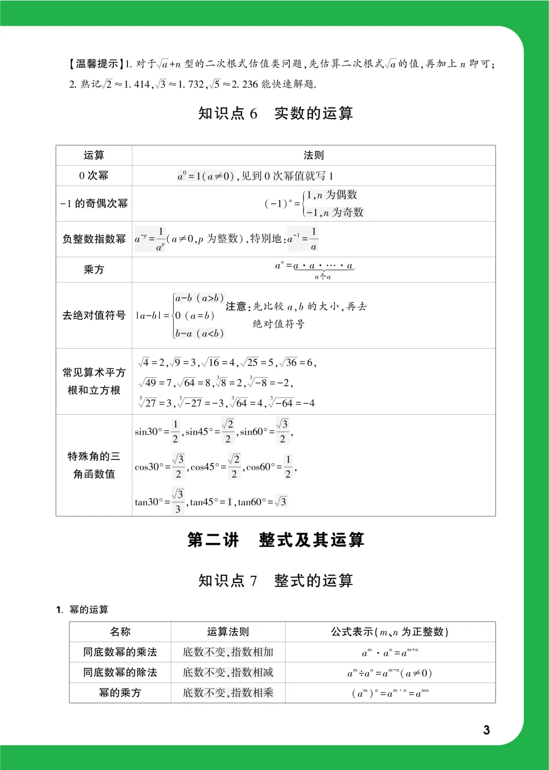 中考知识记背一本通 第36张