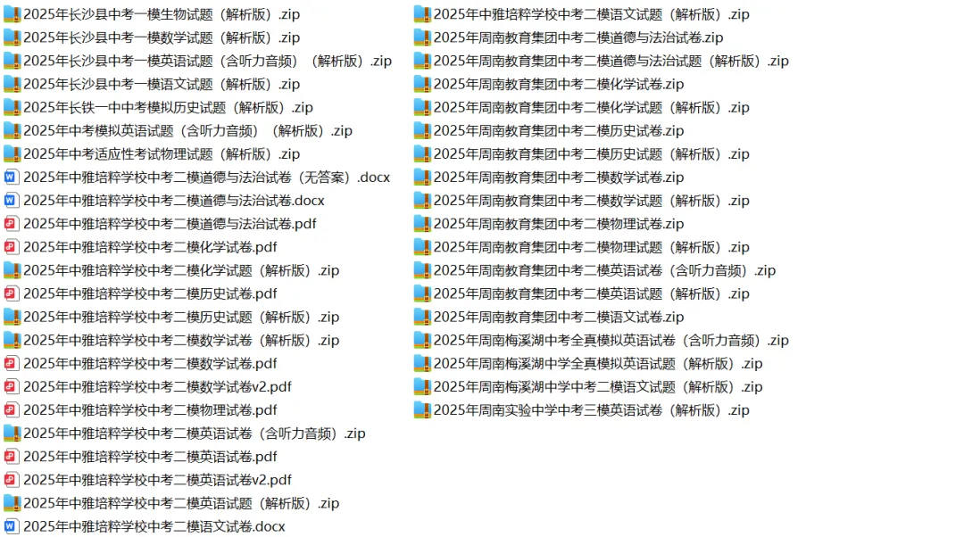 2025年长郡集团中考一模化学试卷及答案 第10张