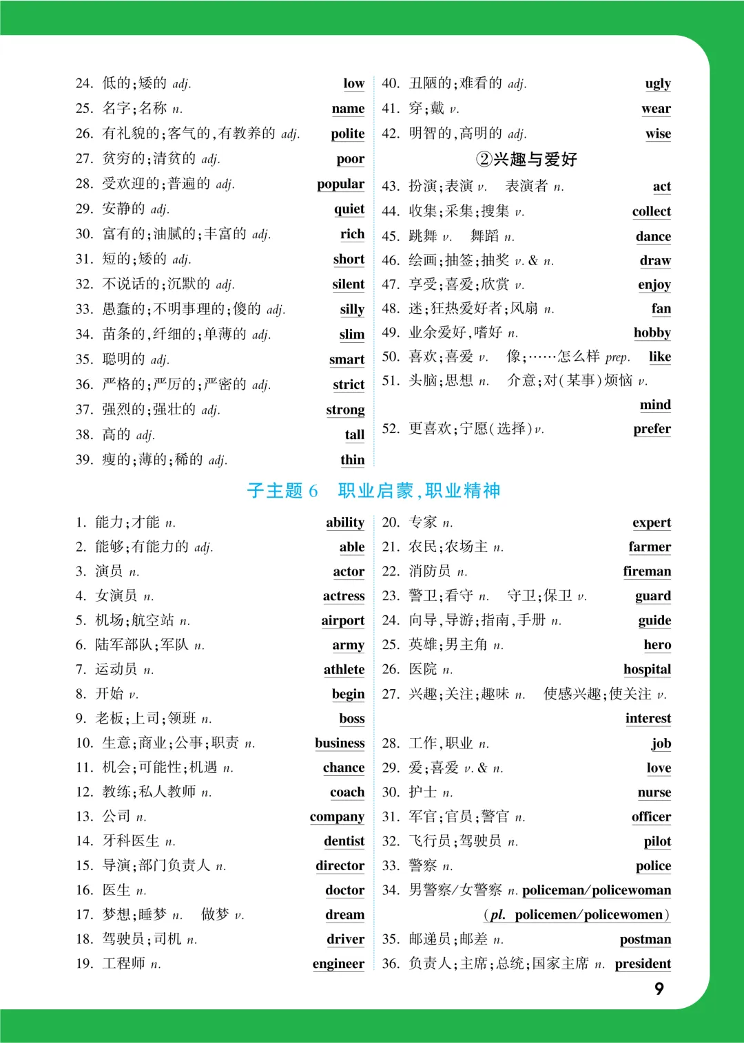 中考知识记背一本通 第70张