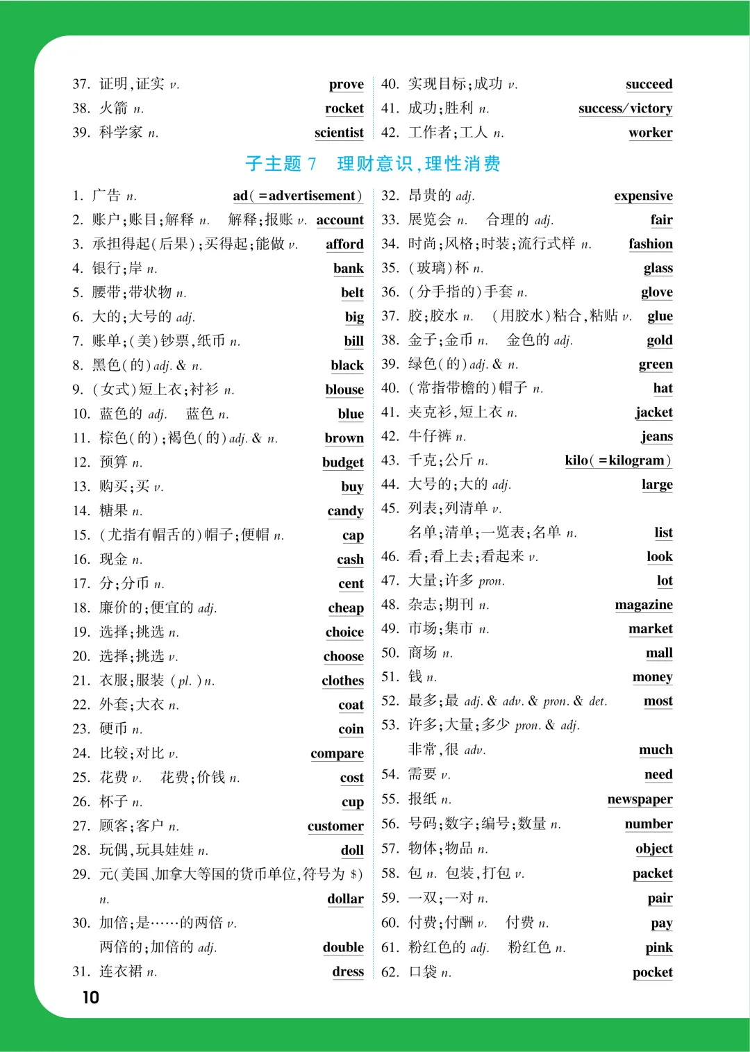 中考知识记背一本通 第71张