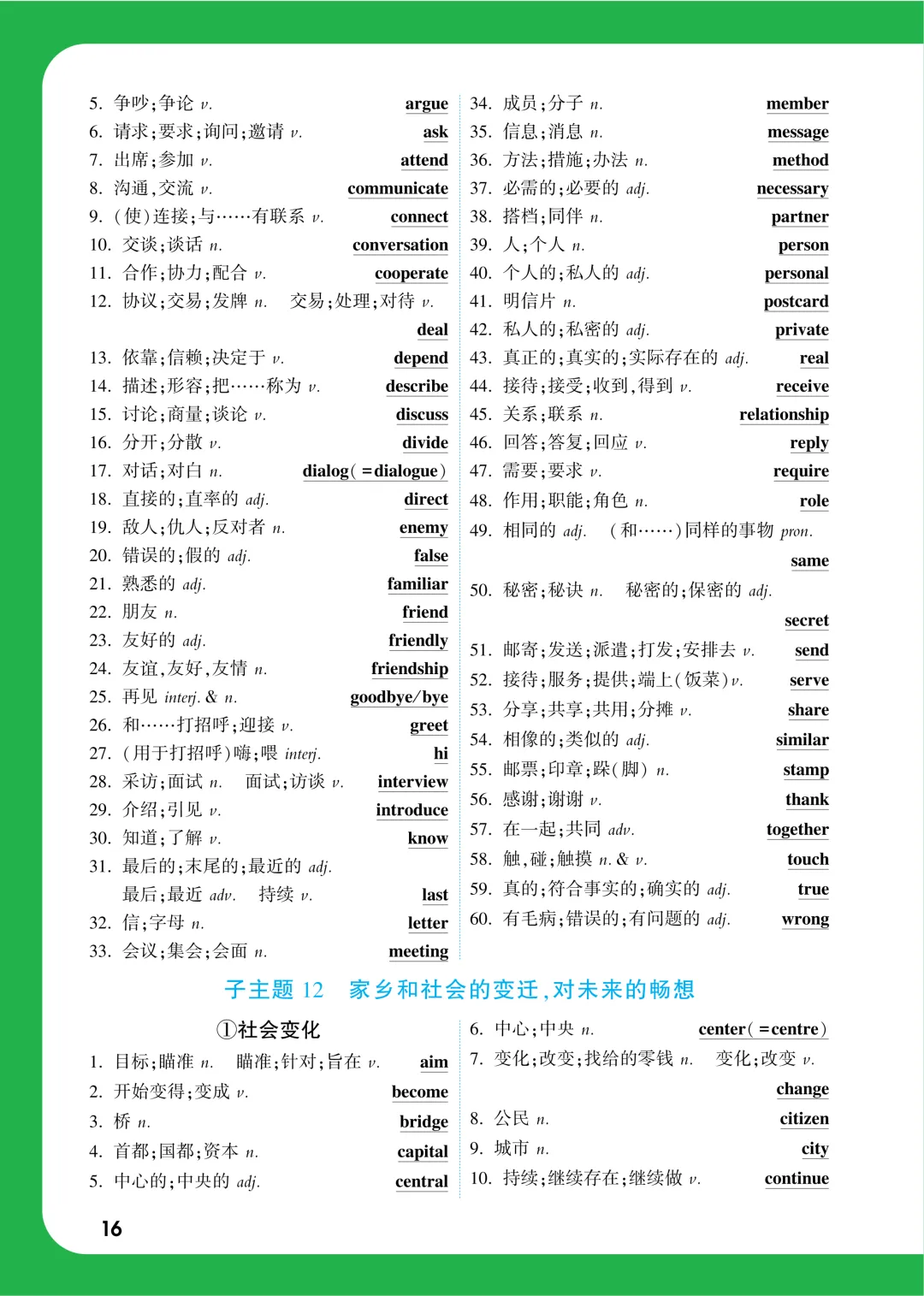 中考知识记背一本通 第77张