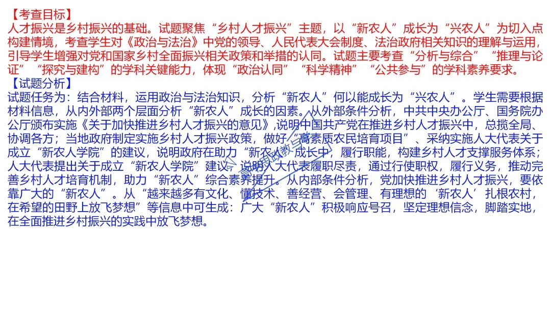2025年高考政治真题分类汇编与解析可视化PPT(节选自28省市22套题、7本书16个专题分类)16个专题完整版 第96张