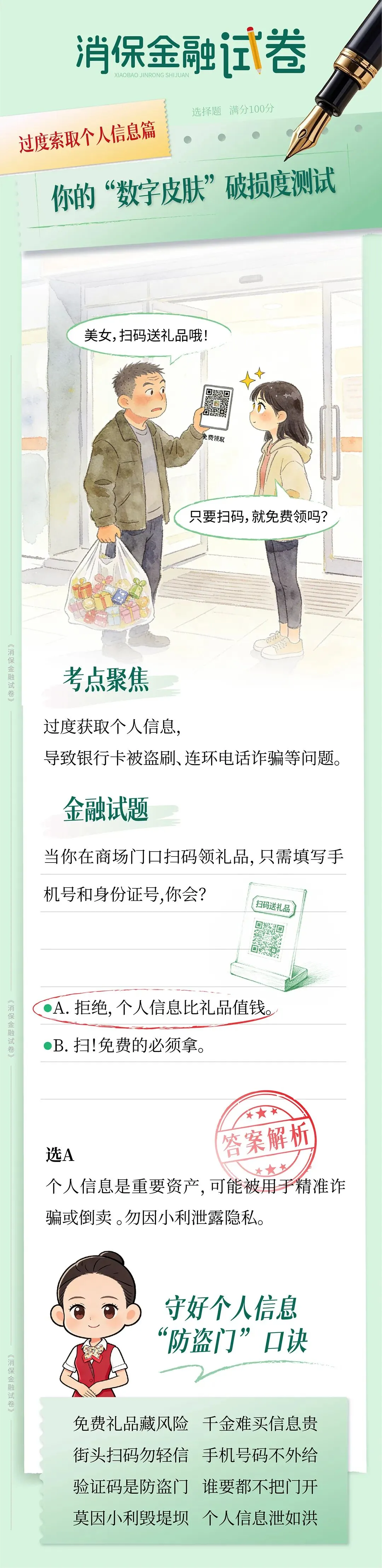 消保金融试卷|你的“数字皮肤”破损度测试(过度索取个人信息篇 ) 第1张