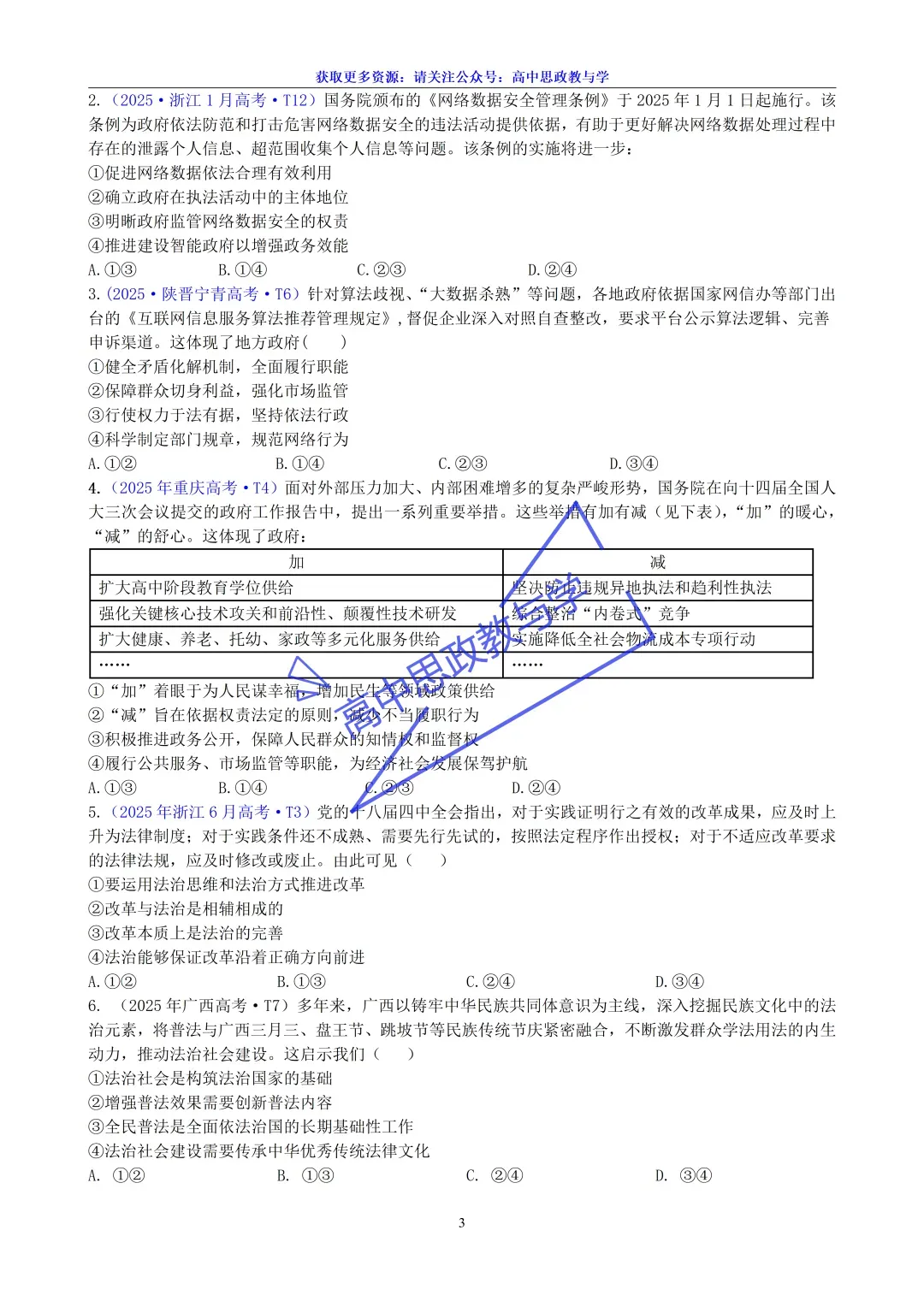 2025年高考政治真题分类汇编与解析可视化PPT(节选自28省市22套题、7本书16个专题分类)16个专题完整版 第144张