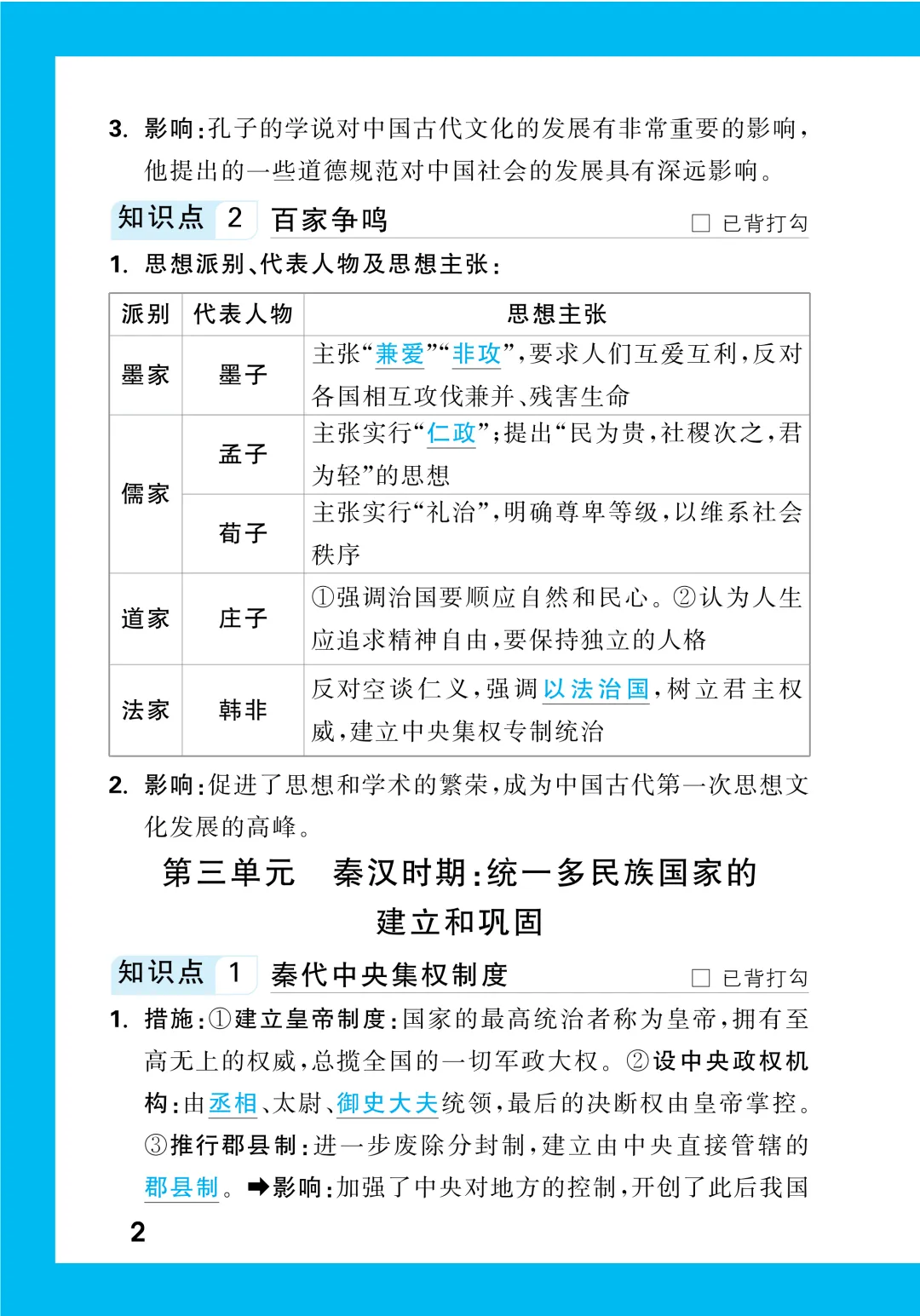 中考知识记背一本通 第198张